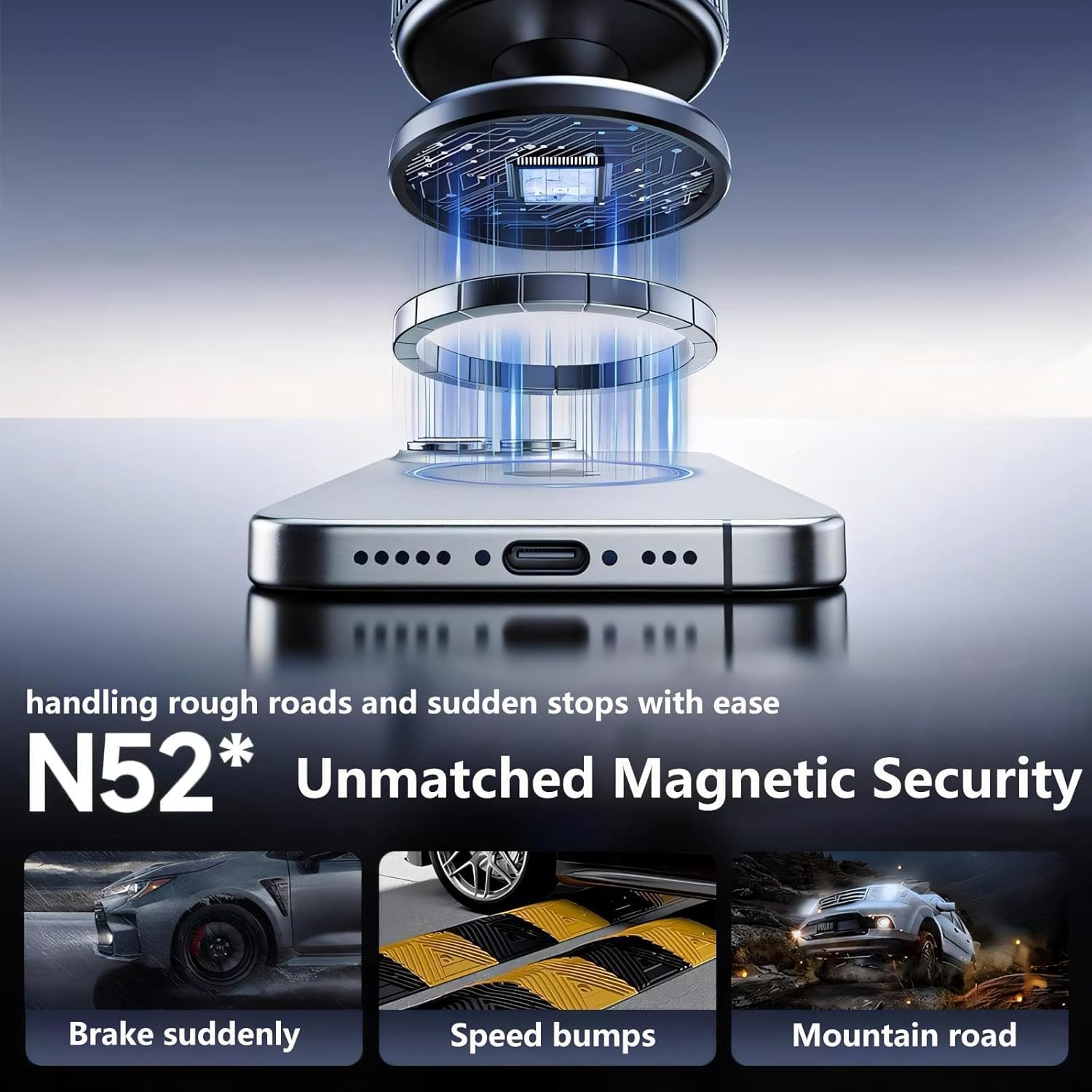 Magnetic 360° Adjustable Car Phone Holder