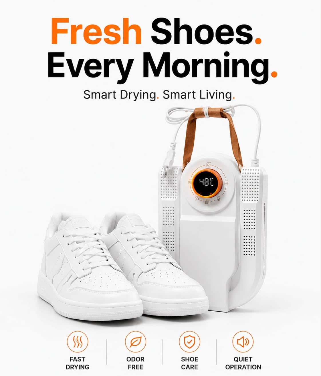 Electric Shoe Dryer – Warm Air Moisture & Odor Remover