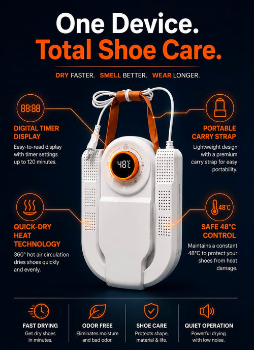 Electric Shoe Dryer – Warm Air Moisture & Odor Remover