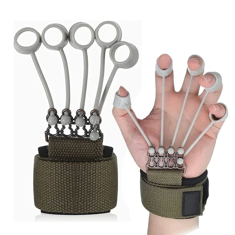 Rubber Finger Gripper Strength Trainer – Forearm Exerciser