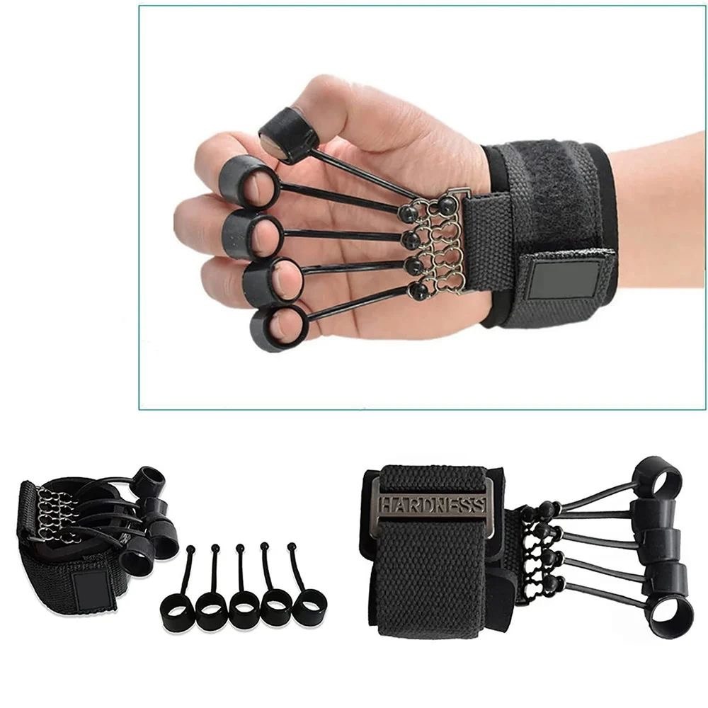 Rubber Finger Gripper Strength Trainer – Forearm Exerciser