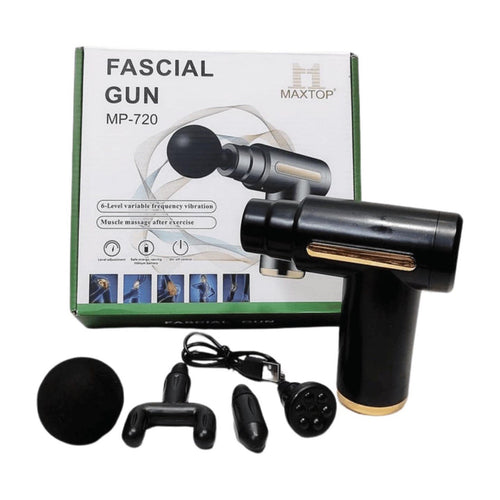 MXTOP Facial Massage Gun – 6 Speed Muscle Massager (MP-720 Black)